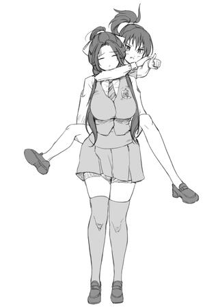 A quick drawing An example of a sketchy quick doodle that I can do quickly, with Cream carrying Red.